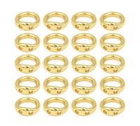 Double Hole Connecting Rings - 20 Pack Highly Flexible Jewelry Assembly | Elegant Two Hole Connectors For Art Jewelřy | End Connection Řings For Creation, Silver