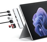 Double Hub Usb-C Pour Surface Pro 9, Station D'Accueil Microsoft Surface Pro 9 Avec Usb-A 3.2, Hdmi 4K/60Hz, Passerelle Usb4, Usb-C 3.2, Carte Sd/Tf Uhs-I