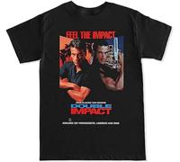 Double Impact Van Damme 1990S 90S Movie Funny Retro Film Mens T Shirt Black Black M