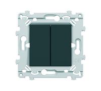 Double inter v&v anthracite - HAGER WE040A