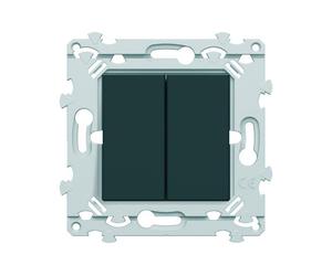 Double inter v&v anthracite - HAGER WE040A