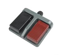 Double interrupteur à pied USB avec 2 pédales, bouton momentané pour jeu et édition d'images, boîtier en plastique robuste, contacts argentés, noir, 150 x 120 mm (E)