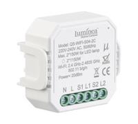 Luminea Home Control : Double interrupteur connecté encastré à commandes vocales G