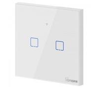 Interrupteur intelligent IM190314010 T0EU2C, tactile Wi-Fi, deux boutons, blanc