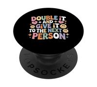 Double It and Give It to The Next Person Internet Trend - PopSockets PopGrip Adhésif