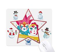 double joyeux carnaval de venise le bonhomme de neige étoile tapis de souris
