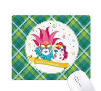double joyeux carnaval de venise réseaux verte grille pixel tapis de souris