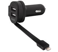Double Kfz Chargeur 6A 2x USB + Apple Chargeur 12V 24V Adaptateur pour IPHONE