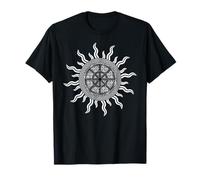 Double Kolovrat Slavic Heritage Symbole Dieu Soleil Divinité Blanc T-Shirt