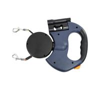 Double laisse rétractable pour chiens : corde jumelle, poignée réglable | Utilisation polyvalente du plomb fort des animaux de compagnie anti-enchevêtrement pour promenades de chiots ou de promenades