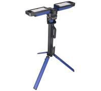Double lampe LED pliable 5000 lm, avec trépied, deux couleurs de lumière, alimentation secteur et batterie, choix de la température de couleur, pliage rapide, indicateur de charge, portée de la
