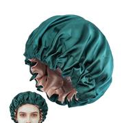 Double Layer Bath Cap, Flexible Elastic Bonnet, Waterproof Lining with Protection, Comfortable Hair Shield Cover, Shower Hat with Fashion Style, Head Cover for Salon Bathing