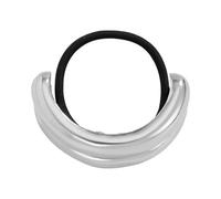 Double-layer Curved Hair Tie, Personnalized Retro Metal Hair Rope, Hair Cuffs for Ponytails, Double Arch Ponytail Hair Cuff, Retro Temperament Headband, Geometric Hollow Head Wear for Women and Girls