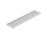 Double Layer Drain Tray, White Rectangular Dish Drainer Drying Rack Small Water Drip Drain Rack for Kitchen Office Coffee Table Serving (Long)
