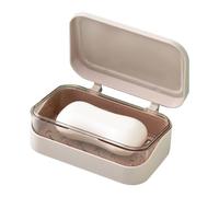 Double Layer Soap Dish - 13.2x8x5cm Drainable Portable Soap Box | Creative LidSoap Holder PP Travel Case - Bathroom Hiking Leak Proof Storage Container for BarSoap