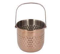 Double Layer Stainless Steel Insulated Wine Bucket, Ice Wine Bucket for Chilling Wine Beer Whisky, Wine Cooler Bucket with Glossy Finish for Bar KTV Party Dinner (Or Rosé)