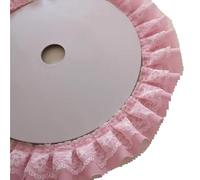Double Layered Embroidered Pleated Chiffon Lace DIY Girls' Hats Clothes Skirts Hem Sofa Pillow Curtain Edging Sewing Decoration(Pink)