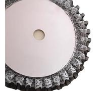 Double Layered Embroidered Pleated Chiffon Lace DIY Girls' Hats Clothes Skirts Hem Sofa Pillow Curtain Edging Sewing Decoration(Black)
