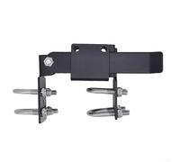 Double loquet de clôture en acier galvanisé pour portails ronds de 4,5 cm et dégagement de 6,6 cm