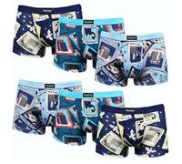 DOUBLE M, 6 Slips en Coton pour Garçons, Caleçons doux, Caleçons assortis pour garçons, sous-vêtements pour Garçons, différentes Tailles pour les Garçons de 2 à 12 ans.