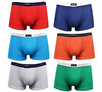 DOUBLE M, 6 Slips en Coton pour Garçons, Caleçons doux, Caleçons assortis pour garçons, sous-vêtements pour Garçons, différentes Tailles pour les Garçons de 2 à 12 ans.