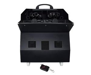 Double Machine à bulles professionnelle - Karma BUBBLE-PRO3, jusqu'à 8m de distance, Capacité 3L, avec télécommande