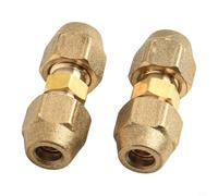 Double mamelon en laiton pour tuyaux en cuivre Connexion fiable pour applications CVC (6,35 mm)