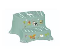 keeeper Funny Farm Marchepied à 2 Marches, De 3 à 14 Ans, Antidérapant, Igor, Nordic Green