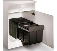 Double Master, Collecteur D'Ordure Pour Portes Battantes, Anthracite