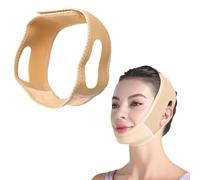 Double menton, masque Jawline, mentonnière apnée du sommeil | Masque de menton réutilisable pour double menton, unisexe, pour raffermissement et lifting du visage (jaune)
