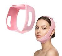Double menton, masque Jawline, sangle de menton pour apnée du sommeil (rose)