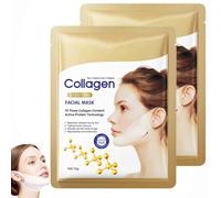 Double Menton Masque Visage V-Line,Neck Lift Tape,Chin Lifting Mask,Skult Collagen Face Sculpt Wrap,Masque Facial Raffermissant,Collagène Pour Double Menton Et Visage,Double Menton Réducteur (2PC)