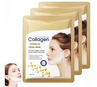 Double Menton Masque Visage V-Line,Neck Lift Tape,Chin Lifting Mask,Skult Collagen Face Sculpt Wrap,Masque Facial Raffermissant,Collagène Pour Double Menton Et Visage,Double Menton Réducteur (3PC)