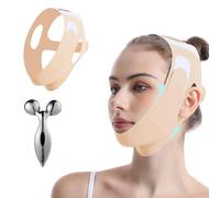Double mentonnière avec rouleau de massage 3D, masque de levage en V, sangle de menton réglable pour amincir le visage, façonner la mâchoire, masque de menton léger et respirant, portable pour homme