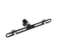 Double microphone professionnel avec support en aluminium, enregistrement de musique, construction légère pour les enregistrements de terrain en studio, support de bras de microphone réglable