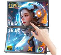 Double moniteur portable tactile 18,5 pouces 100 Hz 100 % sRGB pour ordinateur portable