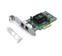Double NIC Gigabit avec puce Intel 82576, carte réseau 1 Go comparée à Intel E1G42ET NIC, 2 ports RJ45, PCI Express 2.0 X4, carte Ethernet à profil bas pour Windows/Windows Server/Linux