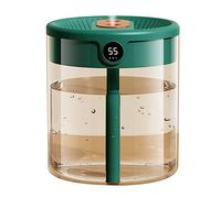 Double Nozzle Air Humidifier, USB Double Humidifier with Lcd Display Double Spray Large Capacity Oil Diffuser for Indoor Bedroom Home Office (Verte)