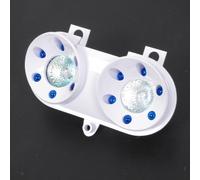 DOUBLE OPTIQUE TNT HALOGENE SPACE ADAPT. YAMAHA ROCKET BLANC/BLEU *