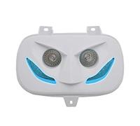 DOUBLE OPTIQUE REPLAY RR8 POUR MBK 50 BOOSTER 1999>2003-YAMAHA 50 BWS 1999>2003 BLANC AVEC LEDS BLEU **