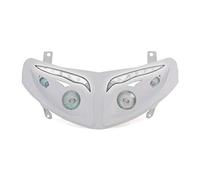 DOUBLE OPTIQUE REPLAY RR8 POUR PEUGEOT 50 SPEEDFIGHT-II BLANC AVEC LEDS BLANCHES **