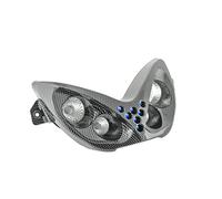 DOUBLE OPTIQUE TNT 4 LAMPES HALOGENE + LEDS BLEU ADAPT. YAMAHA NITRO/AEROX IMIT CARBONE *