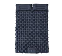 Double oreiller de couchage - Double oreiller ultra léger - Tapis de camping auto-glissant - Tapis de sommeil gonflable avec coussin - Équipement de sac à dos portable pour trekking, randonnée en