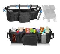 Double organisateur de poussette pour Bob Duallie et Baby Jogger (Noir)