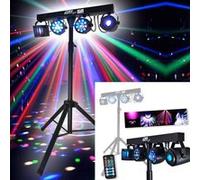 Ibiza Double PACK DJ LIGHT Euphoria Portiques + 48 effets lumineux PAR/ASTRO/BEAM/DERBY + Télécommande DMX