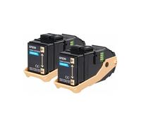 Double Pack - Pack de 2 - cyan - original - cartouche de toner - pour Epson AL-C9500DN; AcuLaser C9300D2TN, C9300D3TNC, C9300DN, C9300DTN, C9300N,