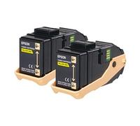 Double Pack - Pack de 2 - jaune - original - cartouche de toner - pour Epson AL-C9500DN; AcuLaser C9300D2TN, C9300D3TNC, C9300DN, C9300DTN, C9300N,