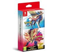 Double Pack Pokémon Epée & Pokémon Bouclier + Steelbook doré Nintendo Switch G