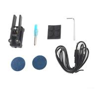 Double pagaie automatique CW pour clé à code Morse QU7025 conçue pour une utilisation radio amateur et ondes courtes avec base d'adsorption magnétique et câble de 3 5 mm