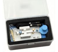 Double pagaie pour ode morse pour radio à ondes courtes - Faisceau principal en aluminium avec boîtier en ABS - Unité à commande par doigt pour entraînement CW 14 x 7,5 cm (bleu)